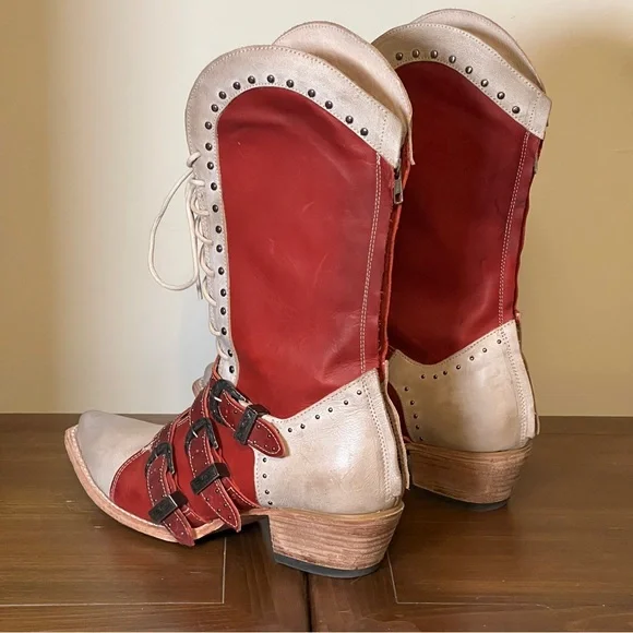 Freebird Winnie Boots Red/multi | Size 12 - Picture 6 of 12